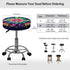 Jeiento Decor,13"-15" Bohemian Stool Covers Green Boho Mandala Round Stool Cushion Cover Elastic Bar Stool Seat