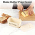 Piunaoa Countertop, White Butter Dish with Lid & Knife - Food-Grade Plastic Container, Large Capacity Holder