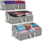Sorbus Storage Bins, 3-Pack Fabric Storage Baskets, Foldable Closet Organizer Trapezoid Box (Grey)