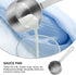 Amosfun Stainless Steel Saucepan, Butter Melting Pot with Dual Spouts and Long Handle, 60ml