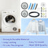 12001541 303373K Dryer Drum Support Roller Kit, Dryer Repair Kit with Drum Bearing, Idler Pulley & Belt
