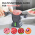 Meat Slicer for Fresh Raw Meat - Adjustable Thickness 2 or 4 mm, 17 IN 1 Stainless Steel Cleaver Kitchen Knife