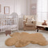 4.6x6 ft Bear Soft Fluffy Large Rug, Shaggy Faux Sheepskin Fur Rug Fuzzy Shag Area Rug Cute Plush Carpet for Nursery