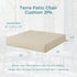 22''x22'' Set 2, Codi Outdoor Seat Cushions for Patio Furniture, of High-Density Replacement Chair Pads with Handles
