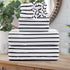 Oliven 8 Pcs Black White Cabana Stripe Large Bath Towel Set Oversize