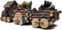 Slifka Sales Company 3 Piece Bear and Moose Woodland Express Holday Decor Train