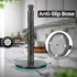 12 inch Countertop Flexzion Marble Paper Towel Holder (Black) - Kitchen Paper Towel Holder Stand Rack with Roll