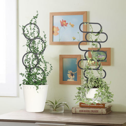 KOYILTD 4 1) Pcs Trellises for Climbing Plants Indoor Metal Climbing Plant Support Metal Plant Trellis for Pots Garden