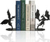ENCIMART Dragon Metal Bookends Decorative, Unique Office Desk Book Ends for Shelves
