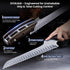 2026 Offset 10.5 Inch SYOKAMI New Upgraded Bread Knife for Homemade Bread, Resharpenable Serrated Knife, Ultra-Sharp
