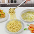 Pleafind Spaghetti Spoon, One-Piece Stainless Steel Pasta Server with Comfort Grip Design, 13-Inch Silver Scoop