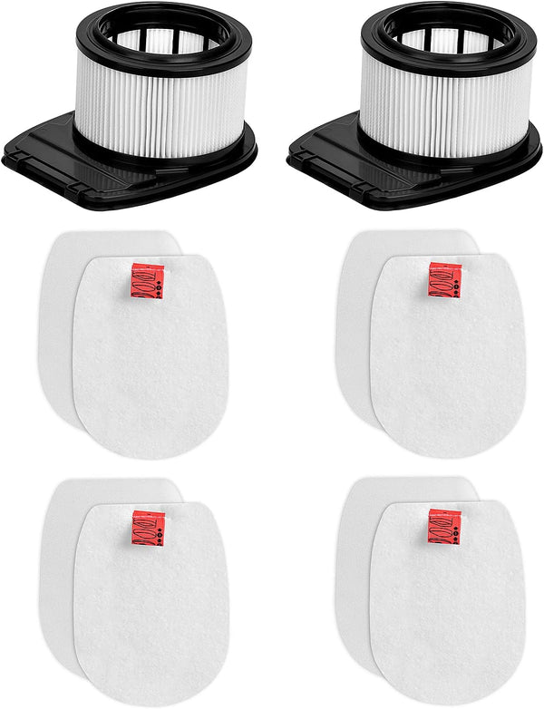 IZ662H IZ682H Filters for Shark Rocket Pet Pro Stick Vacuums, 2 Pack Filter, 4 Pack Foam & Felt Filter Kit