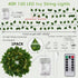 40FT 120LED OMIKA Vine with Fairy Lights Battery Operated, Pothos String Lights with Remote, Pothos Leaf Lights