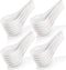 Yopay 24 Pack 5 Inch White Ceramic Soup Spoons, Asian Ramen Spoons for Appetizer, Wonton, Dumpling