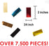 LARGE Metallic Confetti, Jumbo Mylar Rainbow Foil Bag for New Years, Birthdays, Weddings (300 Grams, 7,500 PCS)