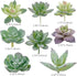 Augshy Artificial Succulents, 16 Pack Fake Plants for Decorative Garden Arrangement