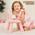 1-3, KidBloom Toddler Chair, Sturdy Anti-Tip Kids Chair, Lightweight Small Plastic Child Chair for Toddlers Rainbow