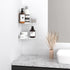 ClosetMaid 8282 Corner Shelf Organizer, Wall Mount Hanging Corner Shelves, Durable Steel, White