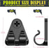 50 Pack Lewufe Hooks for Outdoor String Lights Clips, Christmas Light Clips Weatherproof, Lights Hanger Hooks