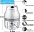 Electric Garlic Chopper - 250ML Mini Portable Veggie Chopper, Wireless Food Processor for Garlic, Onion, Meat