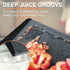 Extra Large Plastic Cutting Boards Set of 3 for Kitchen, Dark Grey