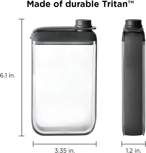 Houdini Leak-Free Discreet Flask, Black, 7.25 Ounces