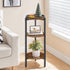 3-Tier 28.7" BF182BZ01 HOOBRO Small Round Side Table, Tall Coffee Drink Table for Sofa Couch, H Slim Nightstand, Circle