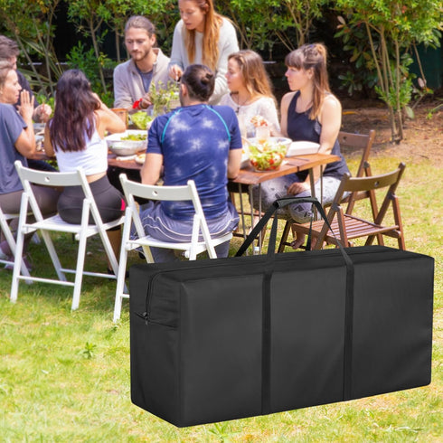 4 Packs 39" 12" 20" Folding Chair Storage Bag, Waterproof Large Carry Bag for Plastic, Resin, and Wood Folding Chairs