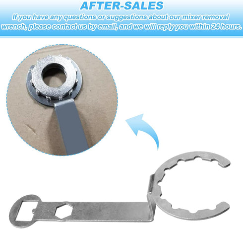 Improved Wrench for Waring 002963 Plus Lock Removal for One Gallon Cb Blender