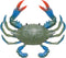RAYNAG Fake Plastic Blue Crab, 6 Inch Simulated Sea Animal Crab Figurine