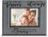 BELLA BUSTA Engraved Leather Picture Frame - I'll Love You Forever, I'll Like You for Always - Family Frame (5 x 7