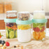 4oz 16 oz 2Pack, Glass Overnight Oats Containers with Lids Yogurt Parfait Cups with Dry and Wet Separation, Breakfast