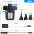 Air Pump for Air Mattress, Quick Fill Inflator Deflator for Inflatables, Perfect for Camping, Pool, Boat