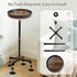 LAIDUOLEOE Small Round Side Table for Small Spaces, Pedestal Drink Table with Non-Slip Feet, Martini Table No-Tool
