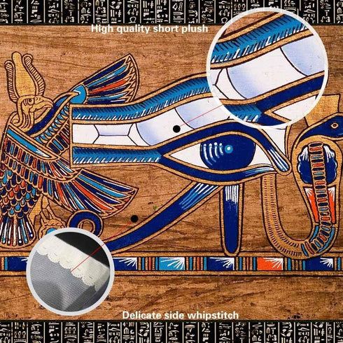 Ine Ive Egyptian Horus Eye Tapestry, Ancient Egyptian Gods Pharaohs Hieroglyphic Tapestries, 80x60inch for Decoration
