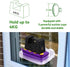 Window Hummingbird Feeder with Strong Suction Cup, Plastic Feeders for Outdoors, Easy to Clean and Refill