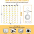 300LED 9.8x9.8Ft 8 HXWEIYE Untangled Curtain Lights, USB Fairy Twinkle String Lights with Remote and DIY Timer, Modes
