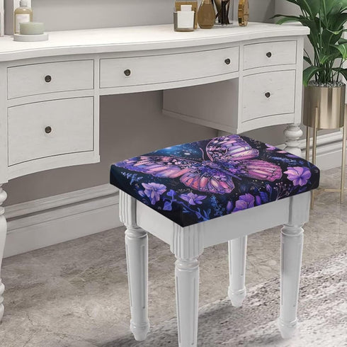 Set 2 Flashideas Butterfly Bar Stool Covers Rectangle of Stretch Barstool Seat Covers Bar Stool Chair Covers Bar Stool
