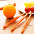 Cosmer Set of 15 Orange Citrus Peelers, Plastic Easy Slicer Cutter Peeler Remover Kitchen Accessories