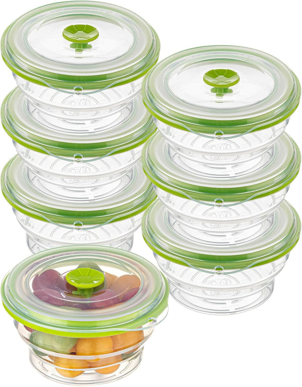 Restaurantware-Fresh Hero 16 Ounce Storage Containers - Durable Airtight Food Containers, Green Silicone