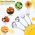 Stainless Steel Kitchen Cooking Utensils Set, Specialty Chinese Wok Utensils with Skimmer, Slotted Spoon, Spatula Turner