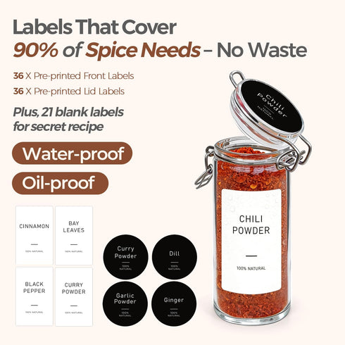 12 Pack 4 oz Set ComSaf Glass Spice Jars with Airtight Swing Top Lids, Small Clear Containers for Pantry Organization