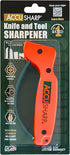 AccuSharp Knife Sharpener, Ergonomic Handle, Compact & Easy to Use, Blaze Orange
