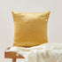 GIGIZAZA Set of 2 Gold Decorative Throw Pillow Covers 16x16, Velvet Square Couch Cushion Pillows for Boho Sofa