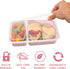 Bentgo 20-Piece Lightweight, Durable, Reusable BPA-Free 2-Compartment Containers - Microwave, Freezer, Dishwasher Safe