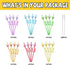 24 Glitter Mouse Ear Party Favors | Reusable Drinking Straws with 6 Designs for Theme Birthday Party Supplies