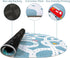 3'x5' LIVEBOX Blue Non-Slip Kids Play Rug, Machine Washable Road Mat for Playroom, Toy Room Carpet with Cartoon Design