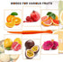 Orange Peeler Tools, Plastic Citrus Remover for Easy Open Lemon Peel Cutter, Kitchen Gadgets (Orange 2 Pack)