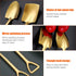 10PCS Gold Shovel Shape Spoons, Mini Cute Stainless Steel Tea Coffee Dessert Mixing Spoons