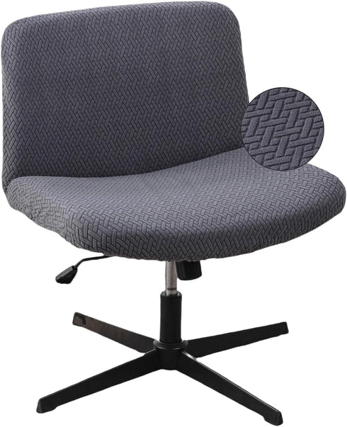 LavishCover Armless Chair Cover Office Desk Chair Cover, Waterproof and Elastic Criss